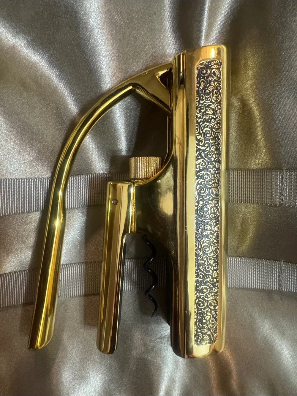 Williams Sonoma Gold Decorative Lever Corkscrew
